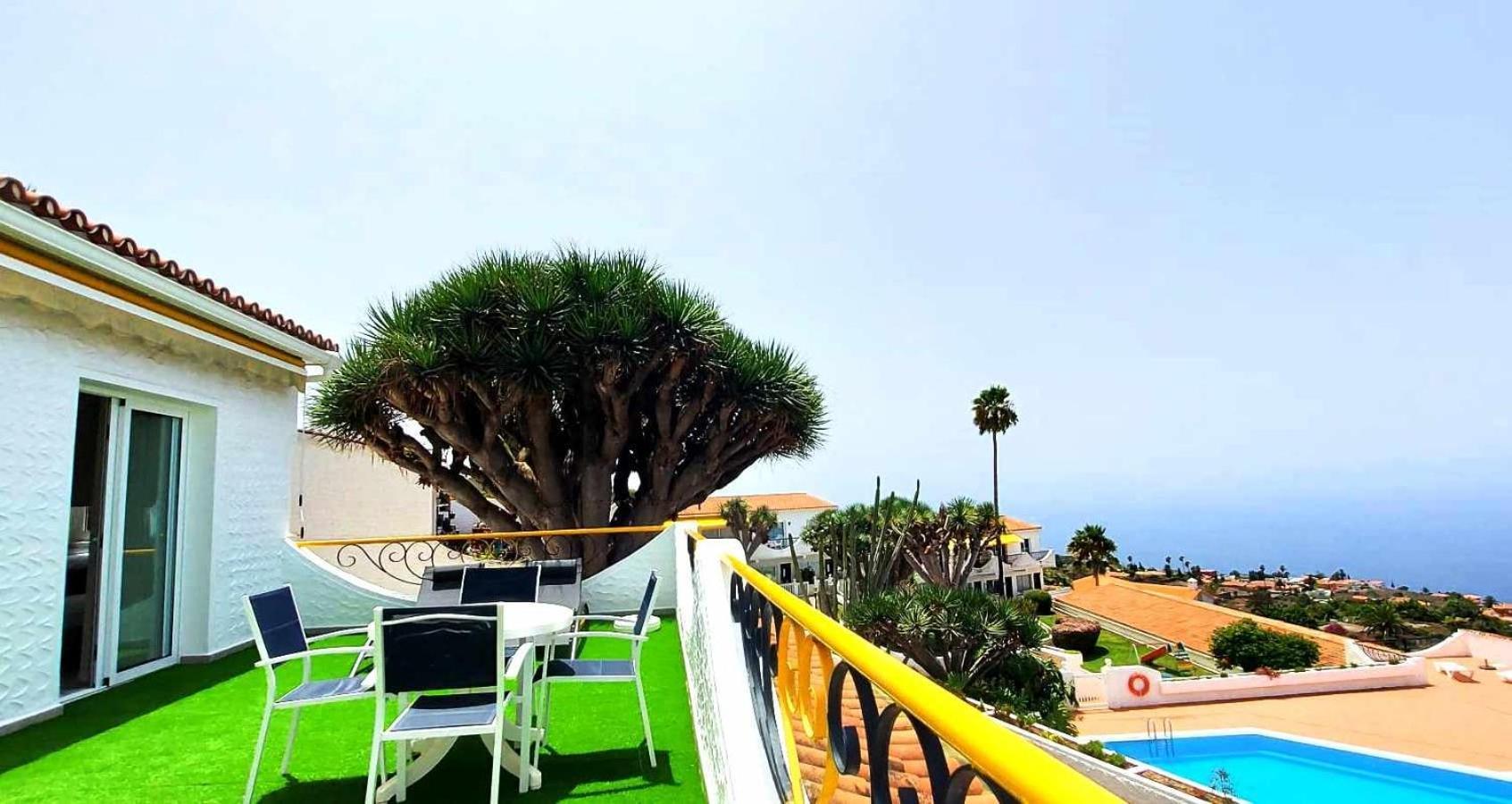 Acogedora Vivienda En Tenerife Con Vistas& Piscina تاكورونتي المظهر الخارجي الصورة